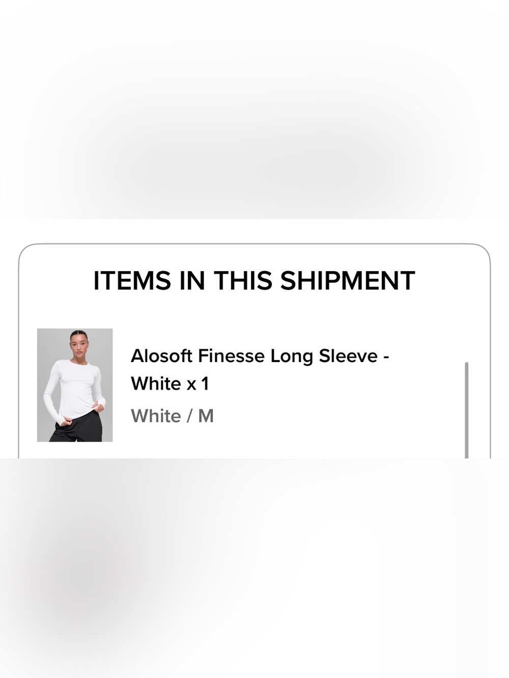 Alosoft finesse medium Everyday White Long Sleeve Top - Picture 2 of 7